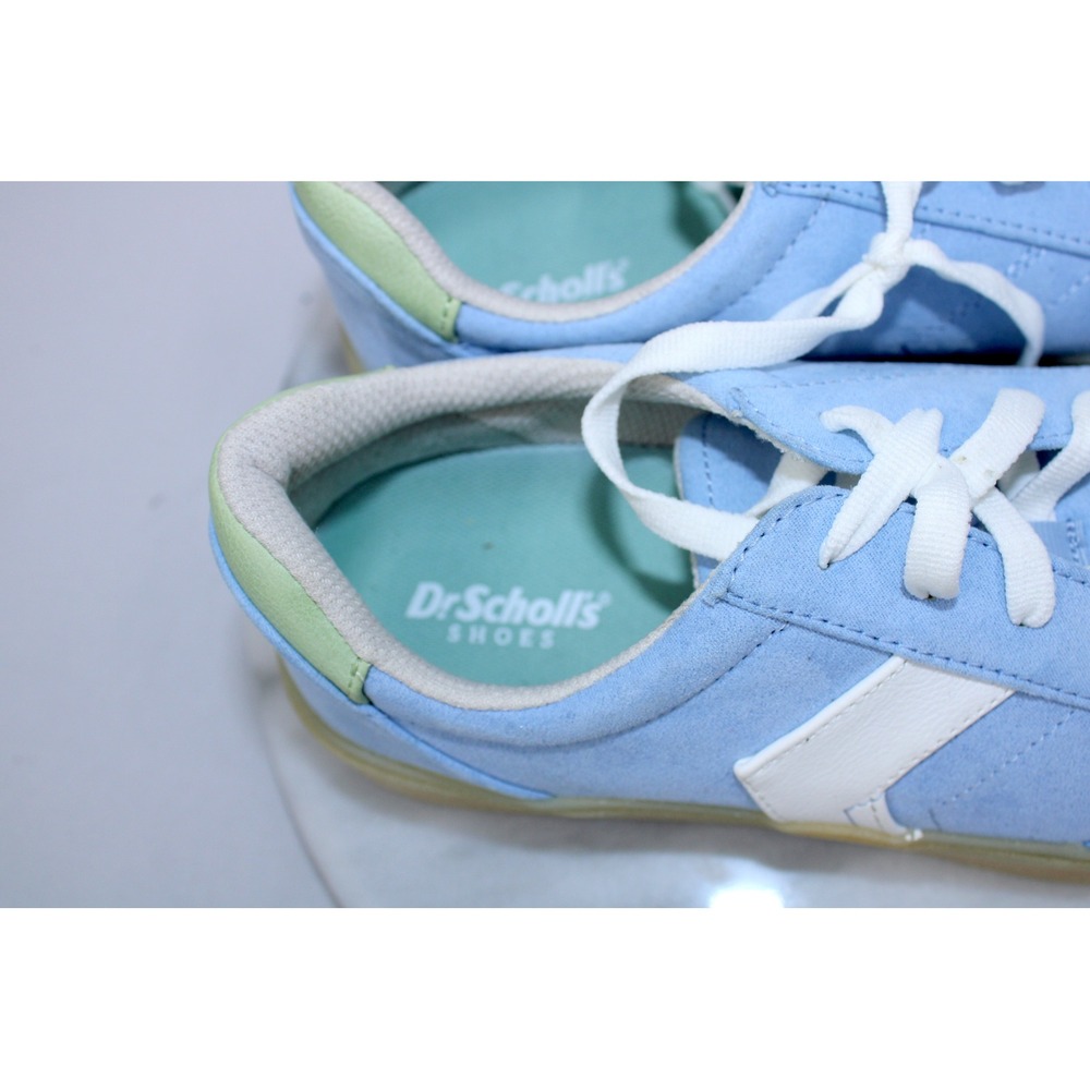 Dr Scholls Madison Lace Light Blue Platform Sneakers Womens 8M Low Top Shoes - Picture 5 of 8